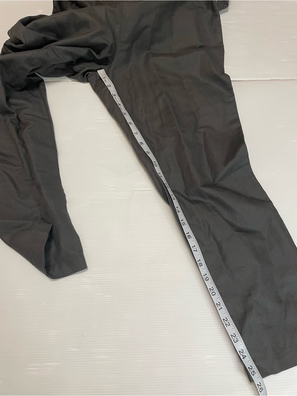 QUINCE Cotton Linen Twill Short Sleeve Coverall Jumpsuit S Charcoal Grey - Picture 8 of 15